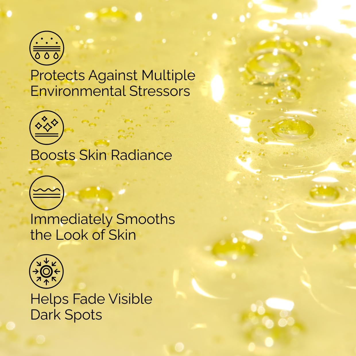 Close-up label of The Ordinary serum highlighting its antioxidant formula.