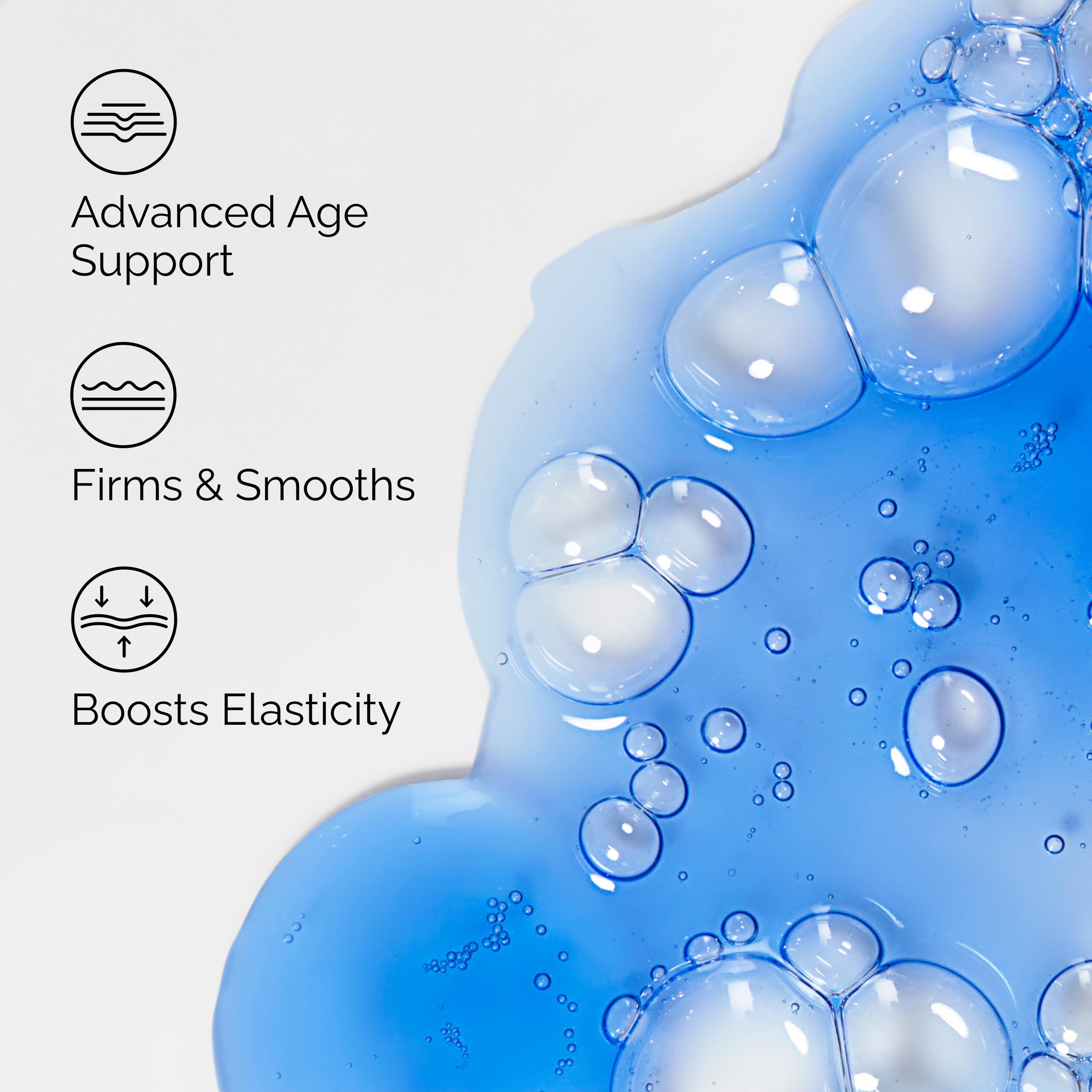 The Ordinary serum on skin – smooth, hydrated look from peptide and hyaluronic blend.