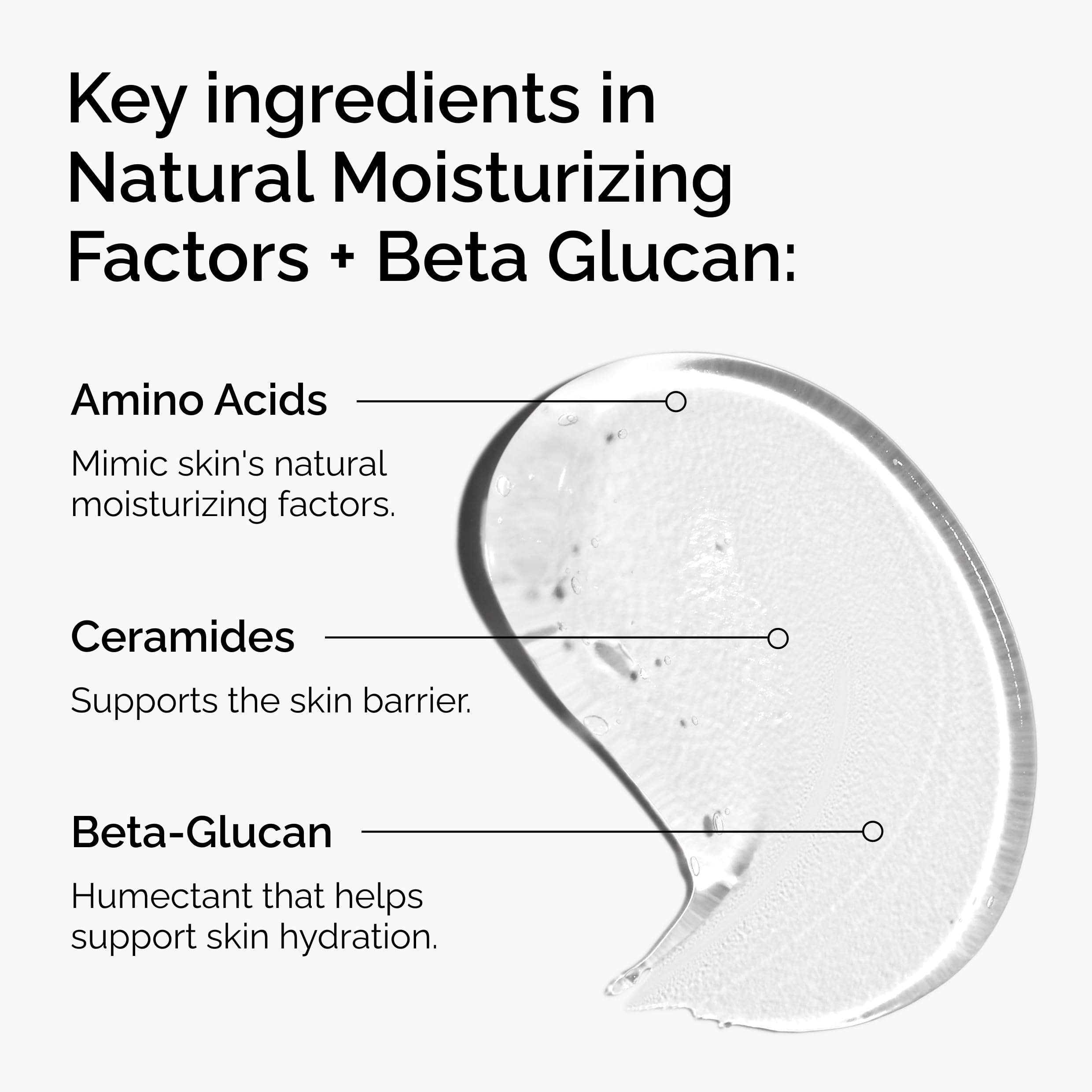 Close-up of The Ordinary gel texture showing fast absorption
