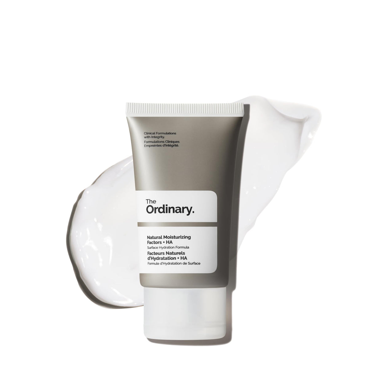 The Ordinary Natural Moisturizing Factors + HA bottle close-up for hydrated skin support