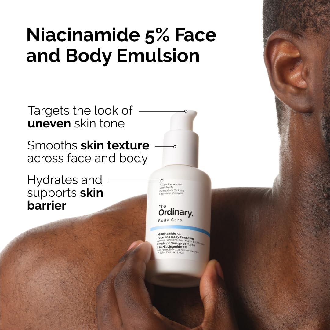 The Ordinary Natural Moisturizing Factors + Inulin Body Lotion bottle delivers lightweight, all-day hydration