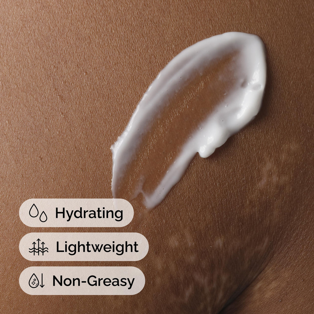 Fragrance-free bottle of The Ordinary lotion on shelf for everyday use.