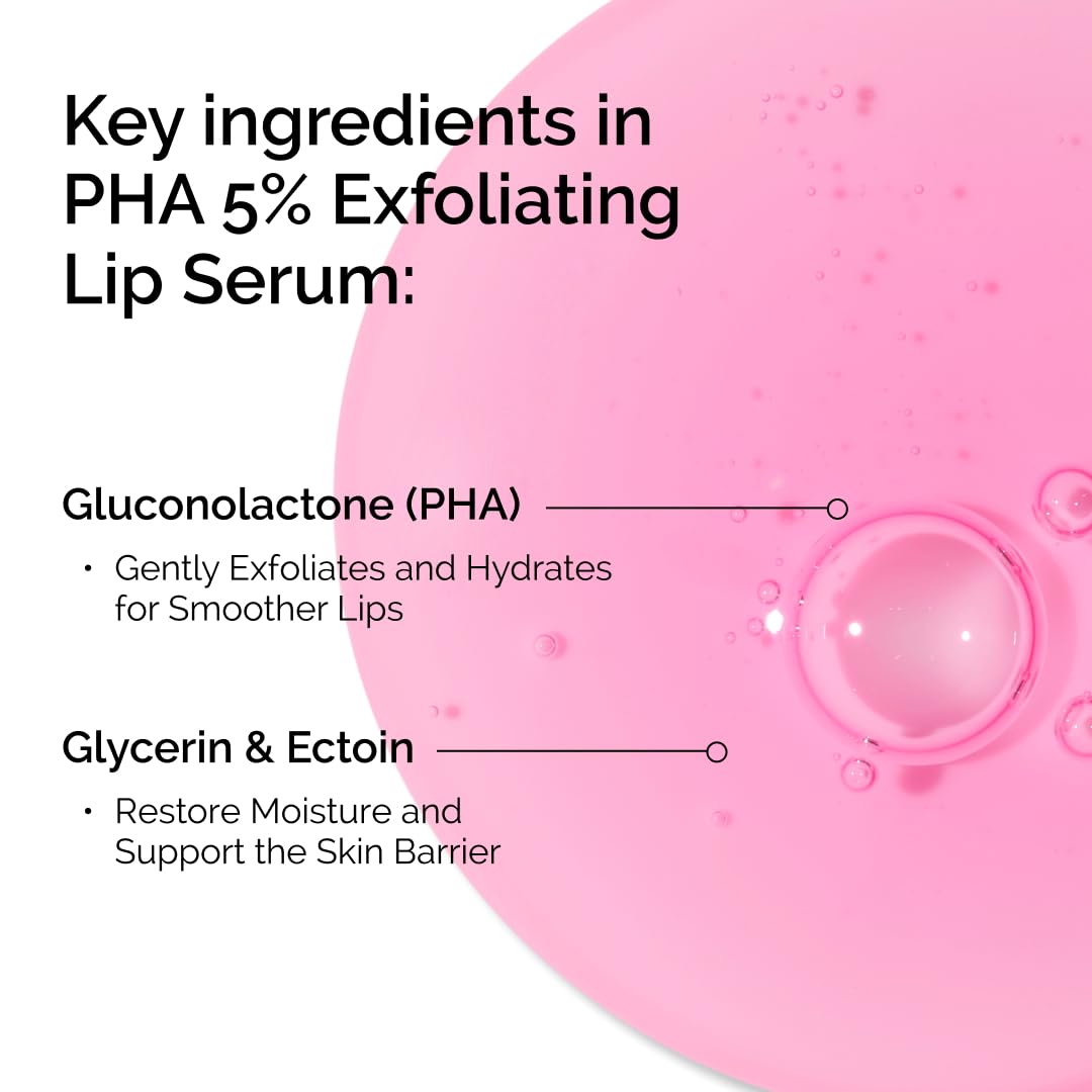 The Ordinary PHA lip serum tube with applicator for precise layering.