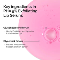 The Ordinary PHA lip serum tube with applicator for precise layering.