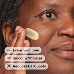 The Ordinary Retinal 0.2% Emulsion applied to the face supports night care routine.