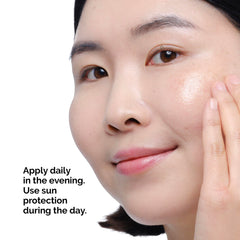 The Ordinary Retinol 0.2% in Squalane on skin showing smoothing texture