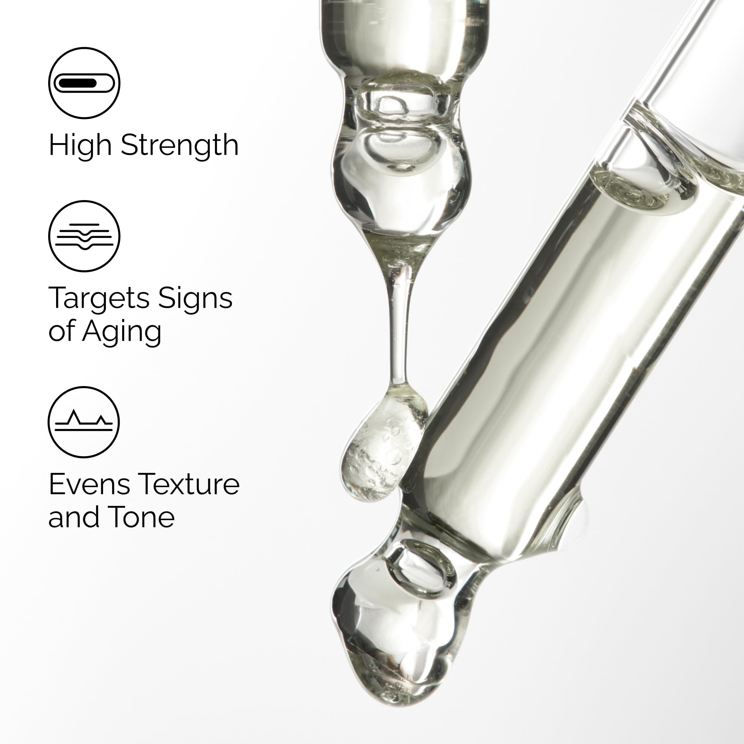 Close-up of The Ordinary Retinol 1% in Squalane texture for smoother skin.