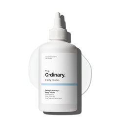 The Ordinary Salicylic Acid 0.5% Body Serum bottle enables targeted, gentle body exfoliation for smoother skin.