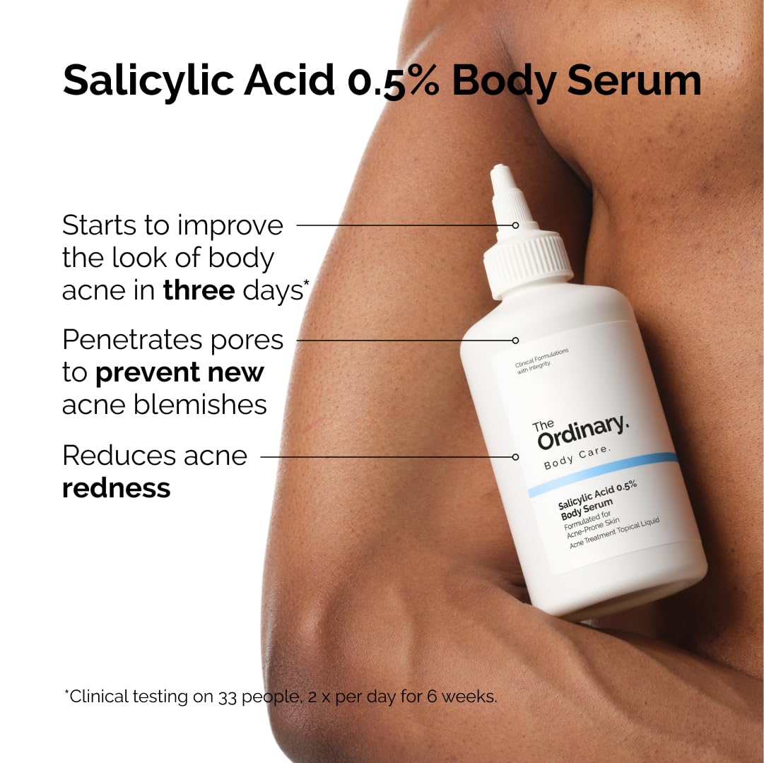 The Ordinary Salicylic Acid 0.5% Body Serum nozzle for precise application on blemishes.