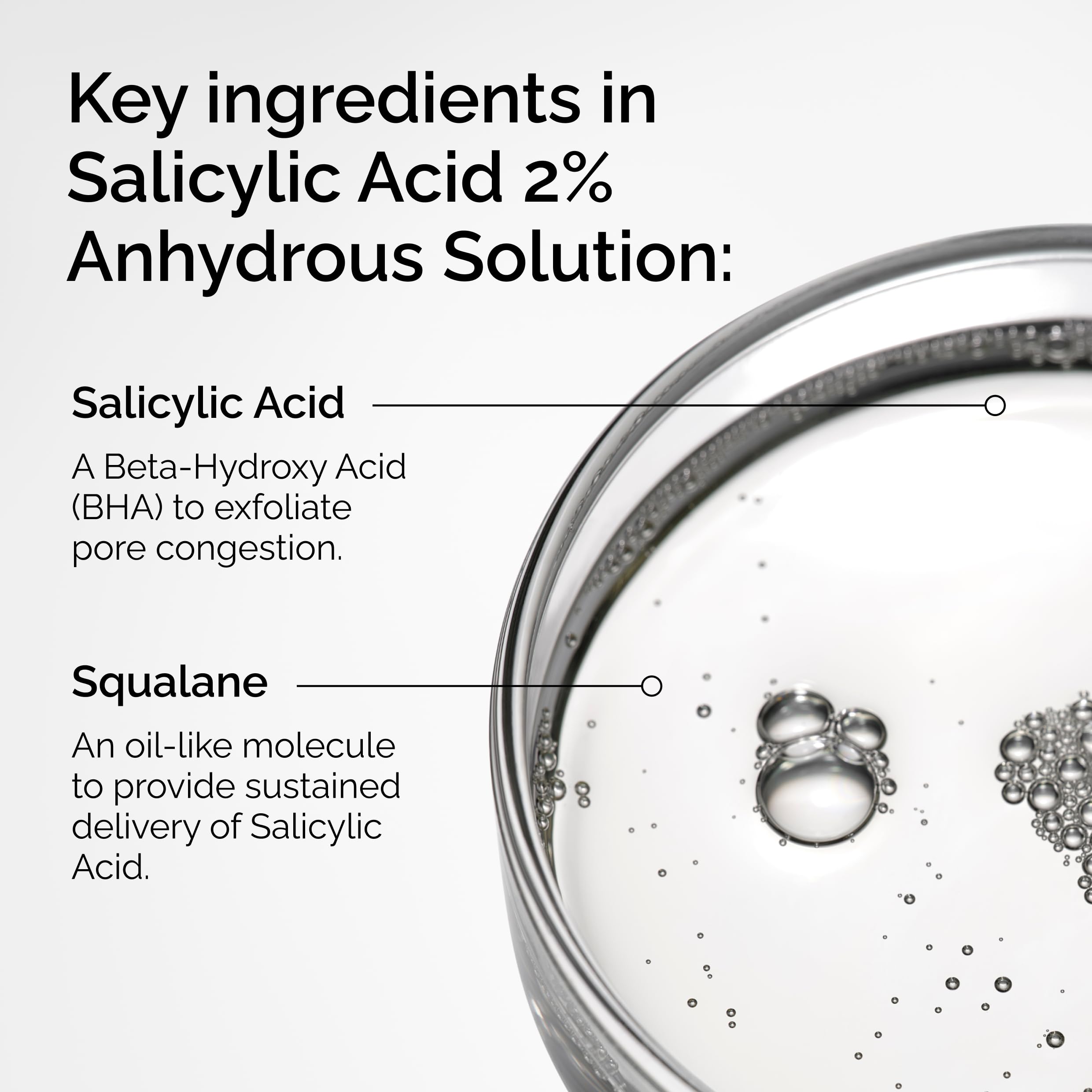The Ordinary Salicylic Acid 2% Anhydrous application demonstrates gradual exfoliation for cleaner pores.