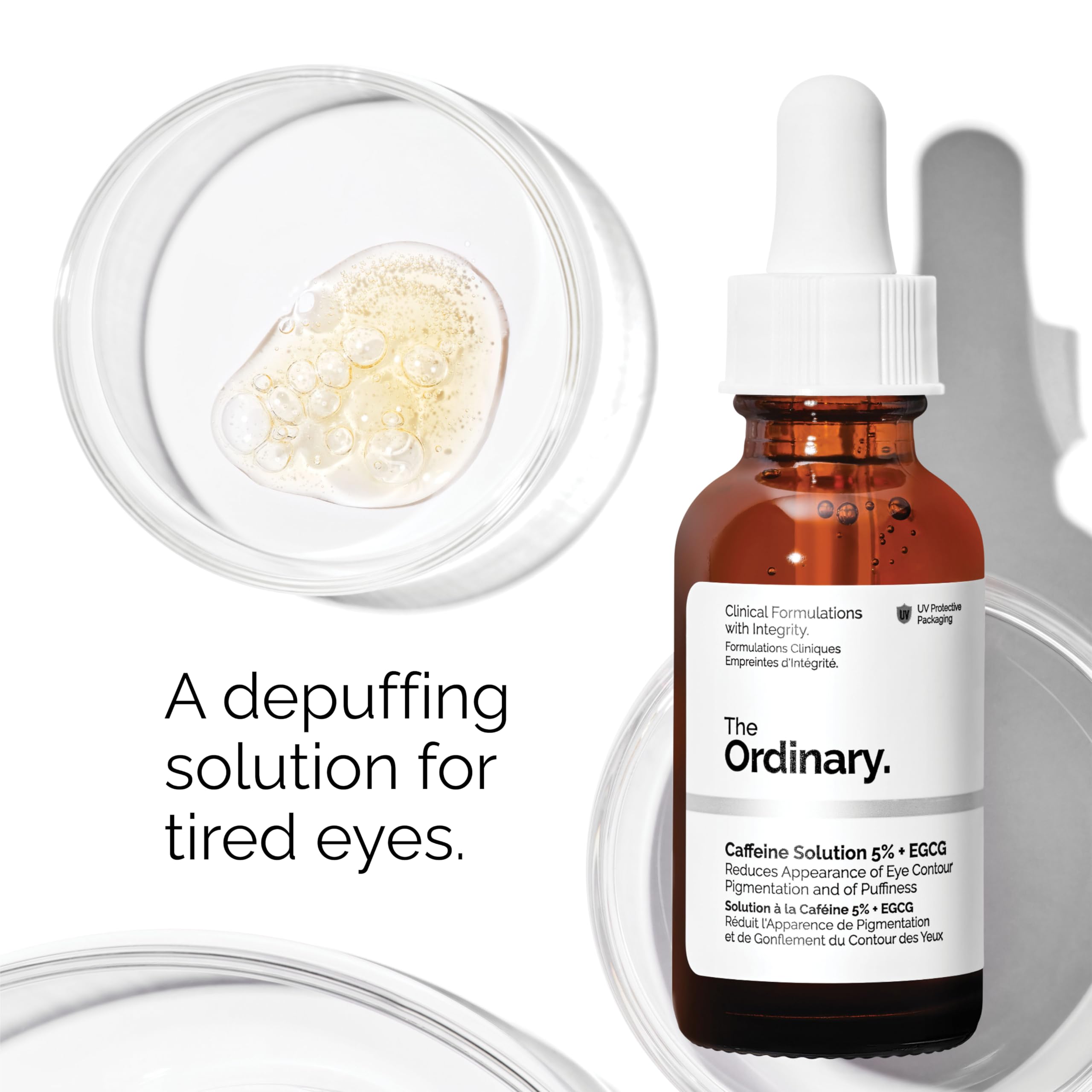 Set packaging featuring three bottles to convey a versatile daily routine.