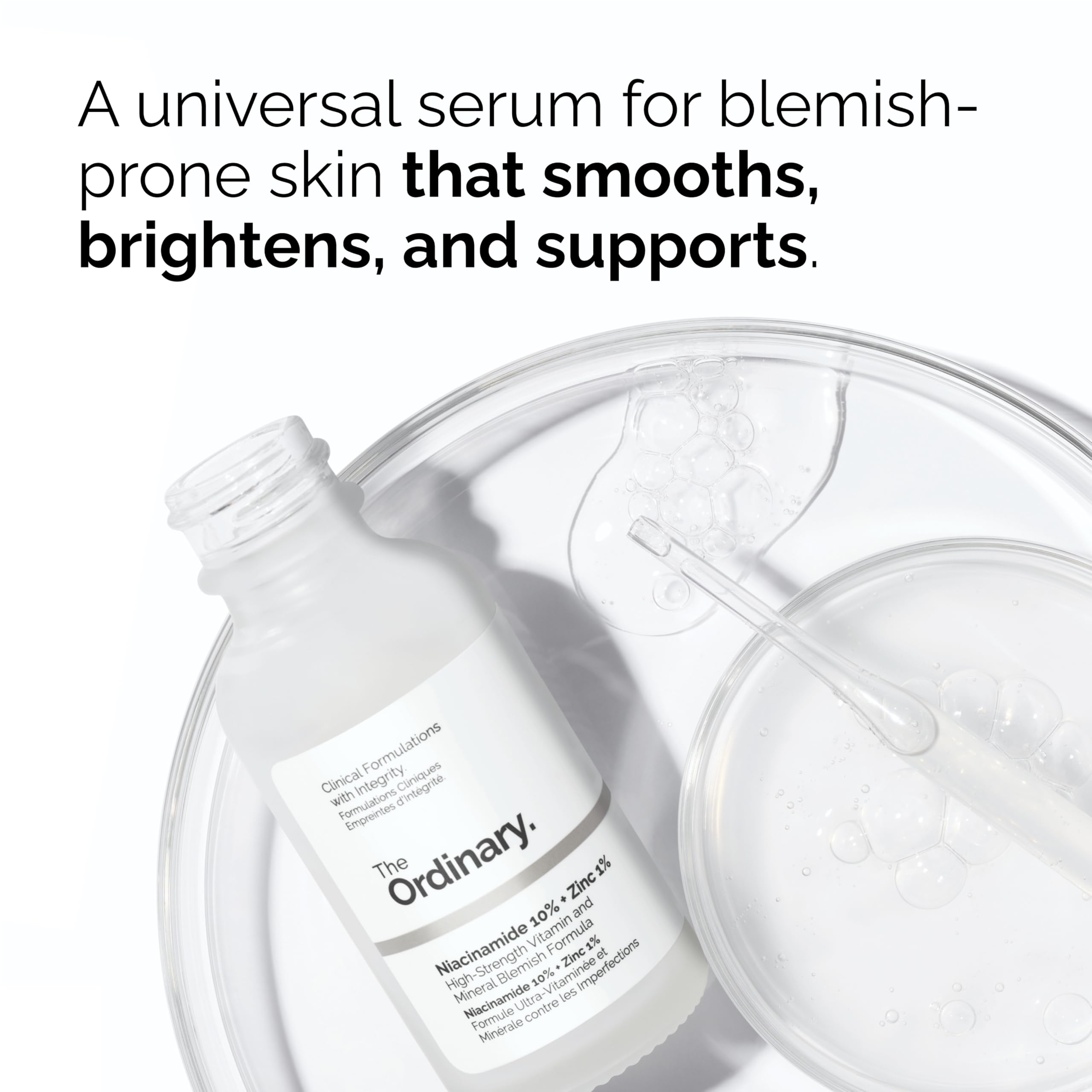 Close-up of Hyaluronic Acid texture shows smooth, hydrating formula for skin.