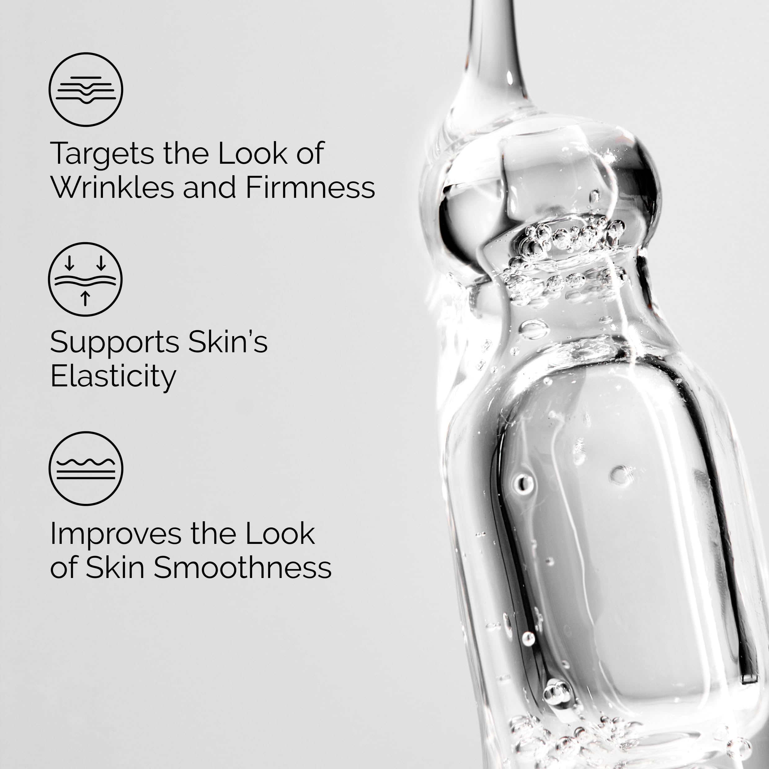 The Ordinary serum texture closeup showing lightweight hydration.