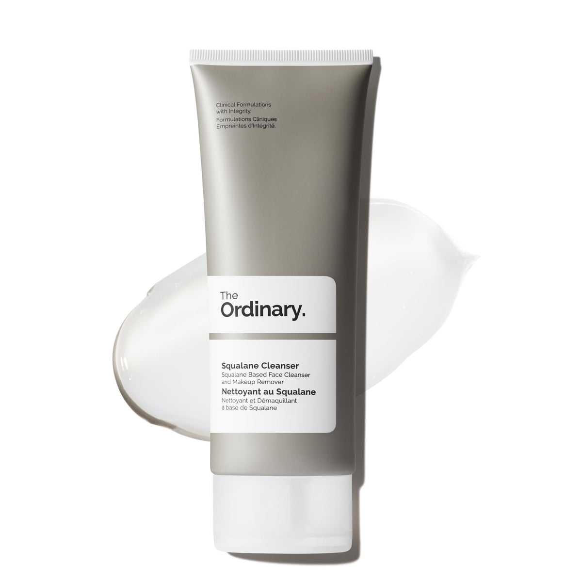 The Ordinary Squalane Cleanser bottle front for daily makeup removal and hydration.