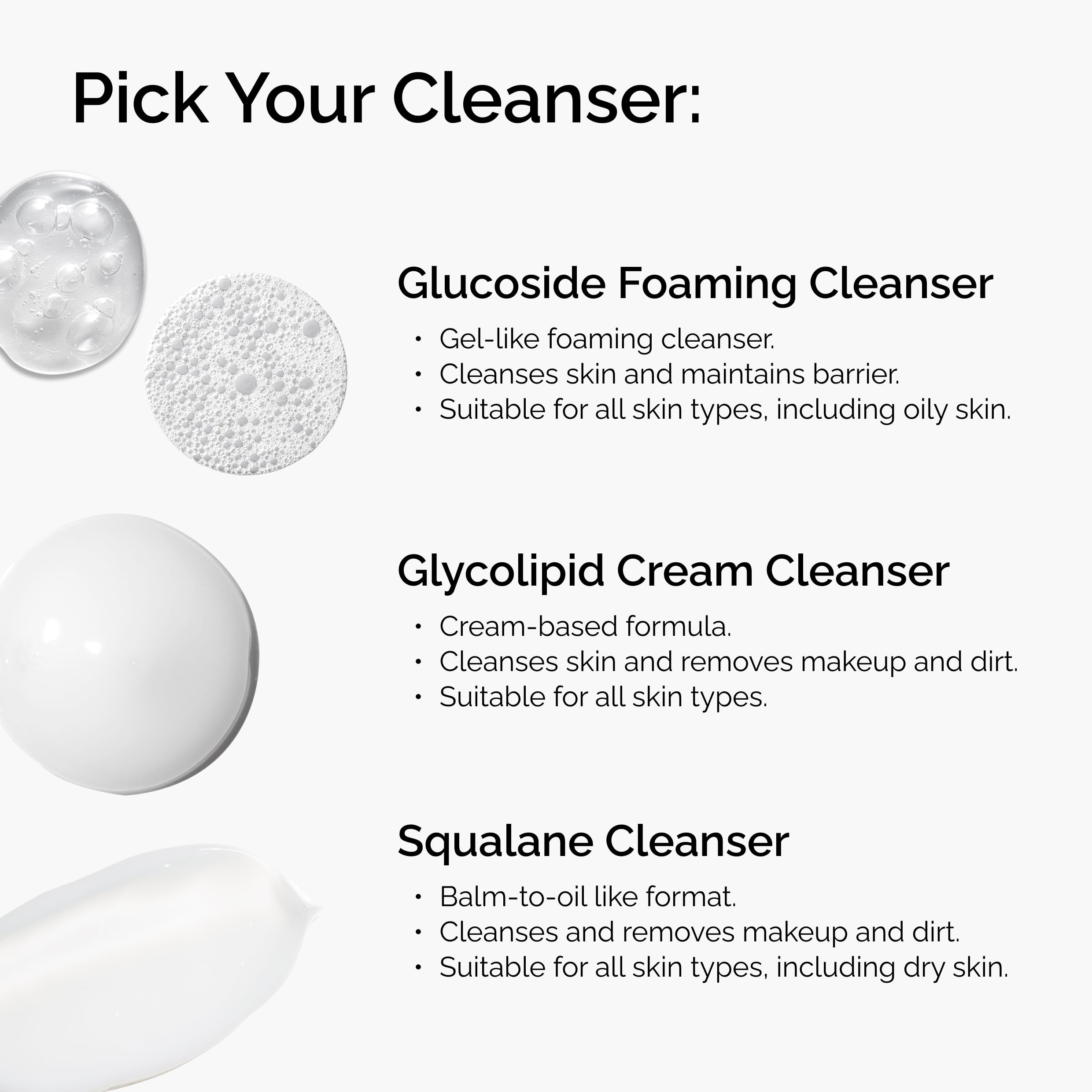 The Ordinary Squalane Cleanser in hand showing gentle cleansing texture.