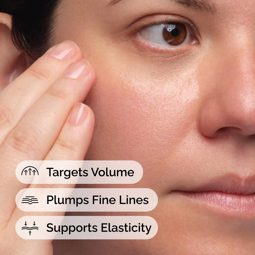 Close-up of The Ordinary Volufiline dispenser highlighting concentrated formula