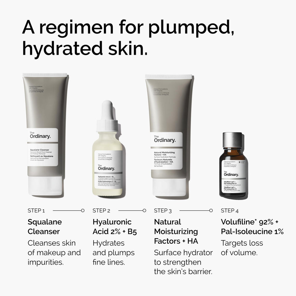 The Ordinary Volufiline applied to the under-eye area for potential plumping