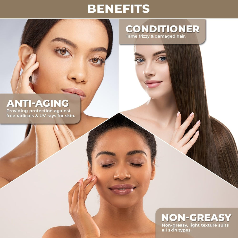 The Organic Forest Grapeseed Oil on skin provides non-greasy hydration and natural glow.