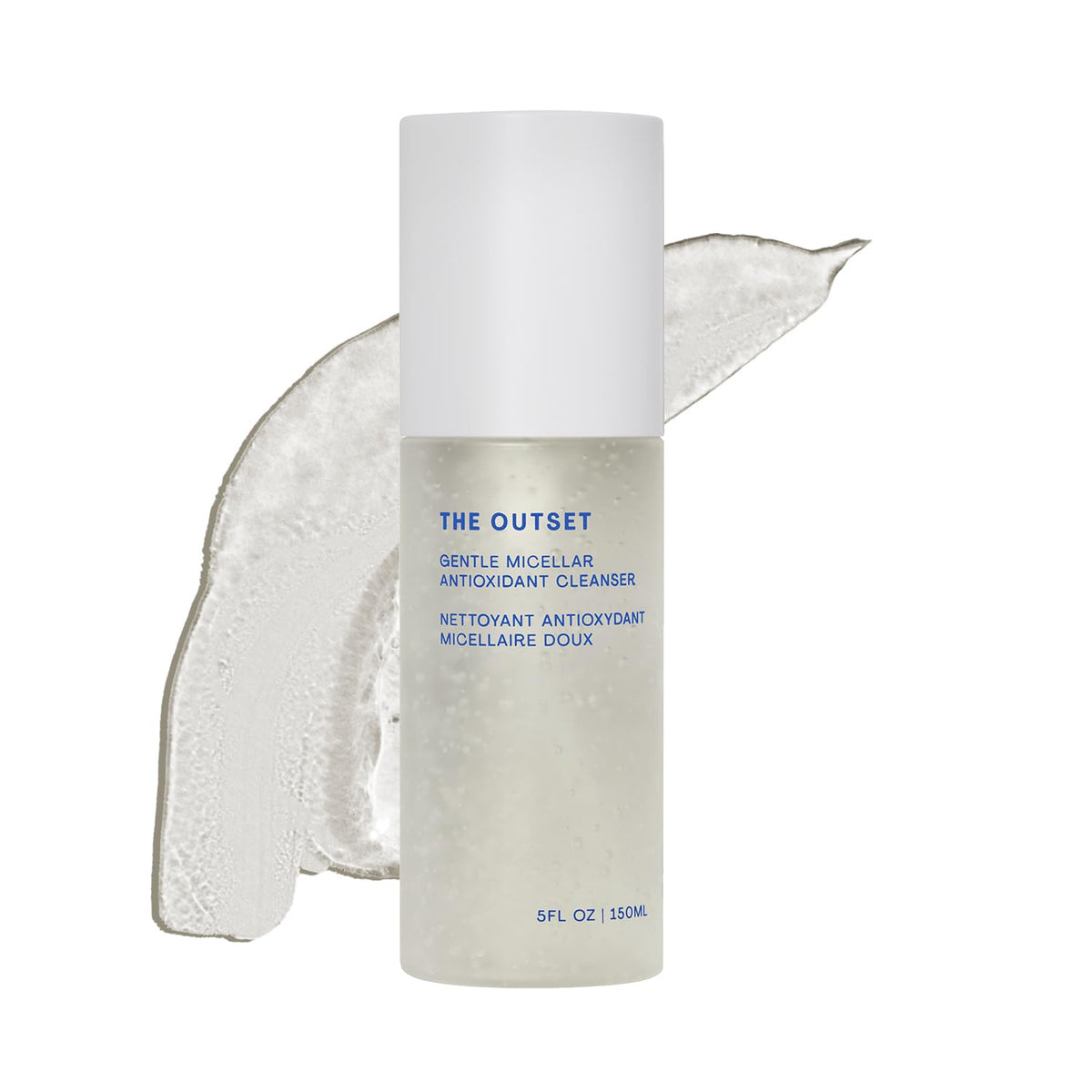 The Outset Gentle Micellar Cleanser bottle—fragrance-free hydration for makeup removal.