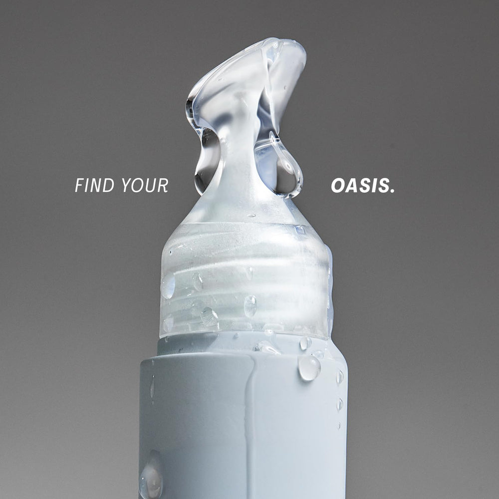 The Outset Lip Oasis Glossy Treatment closeup of smooth, non-sticky application