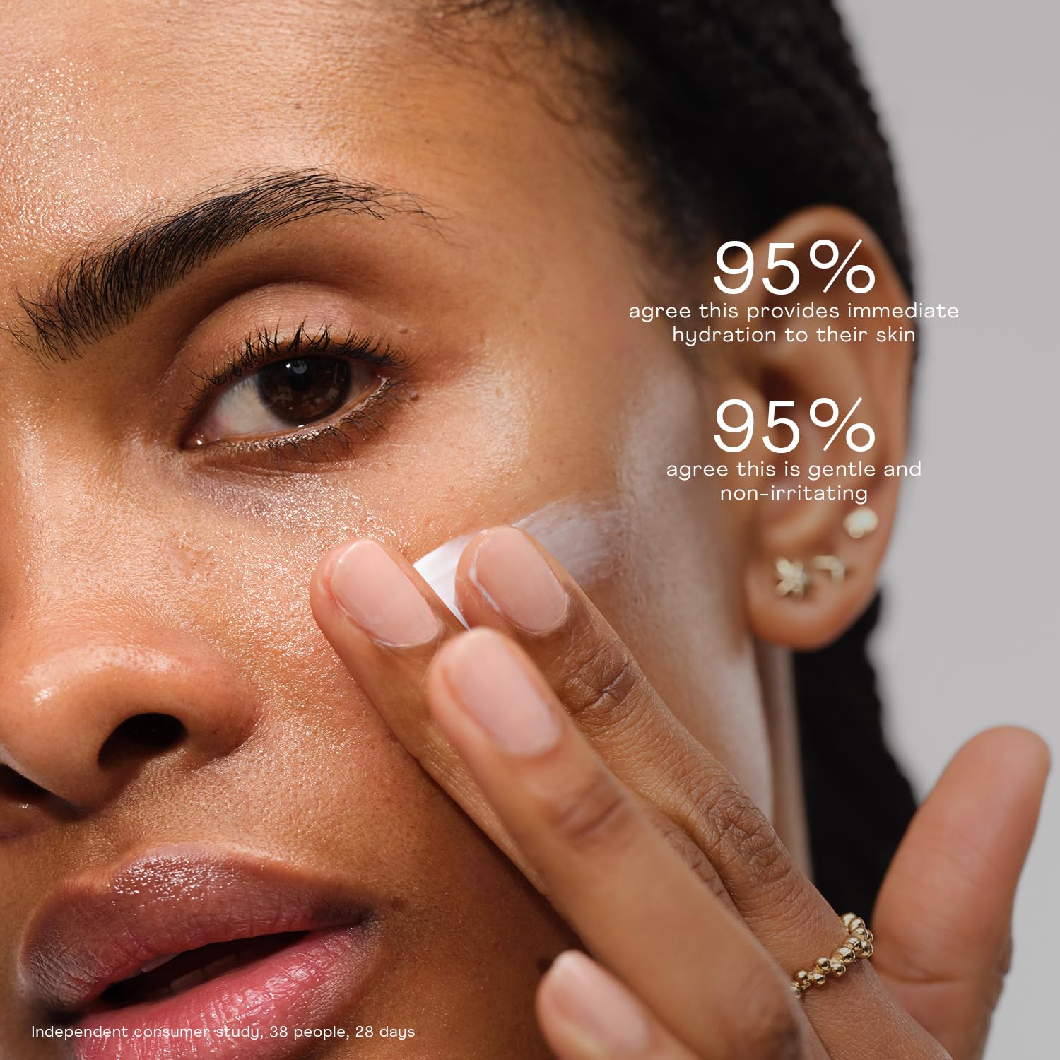 The Outset Nourishing Squalane Daily Moisturizer fragrance-free label signals gentle care for sensitive skin.