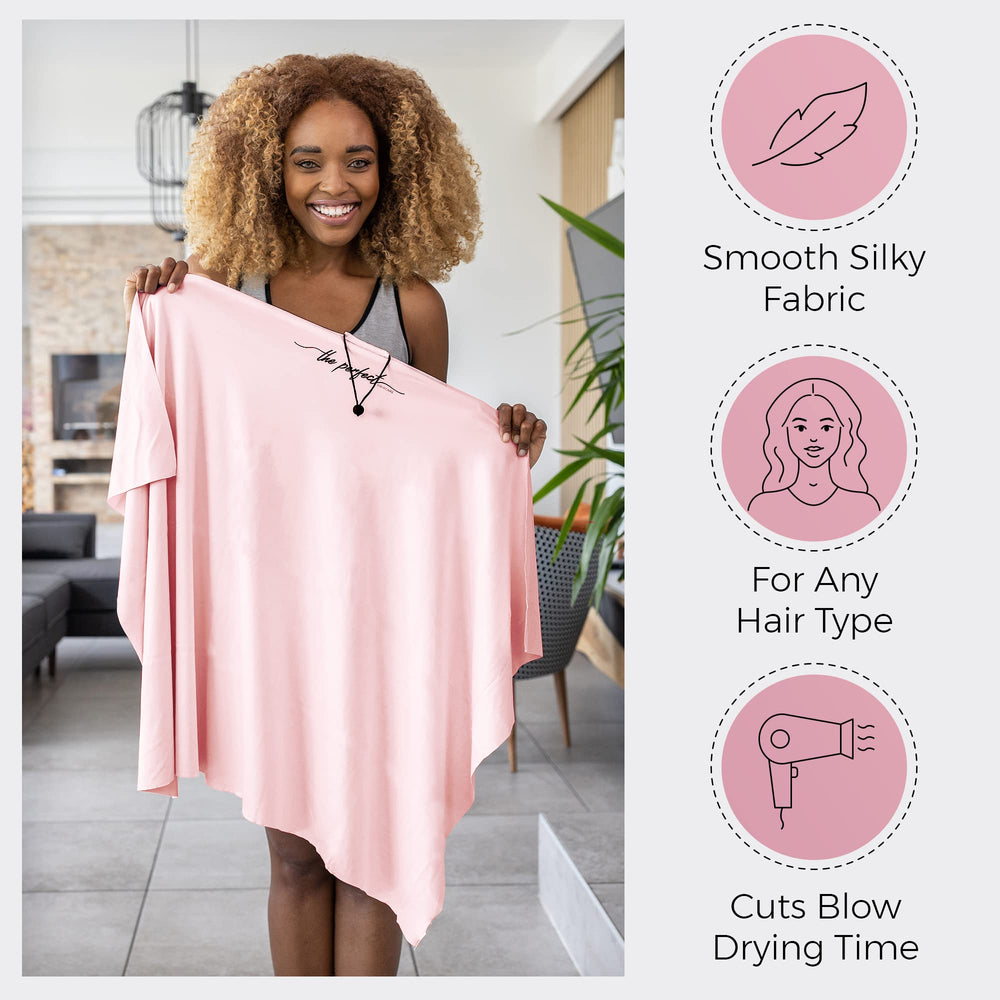 THE PERFECT HAIRCARE microfiber towel wrap one-size fits all for versatile use