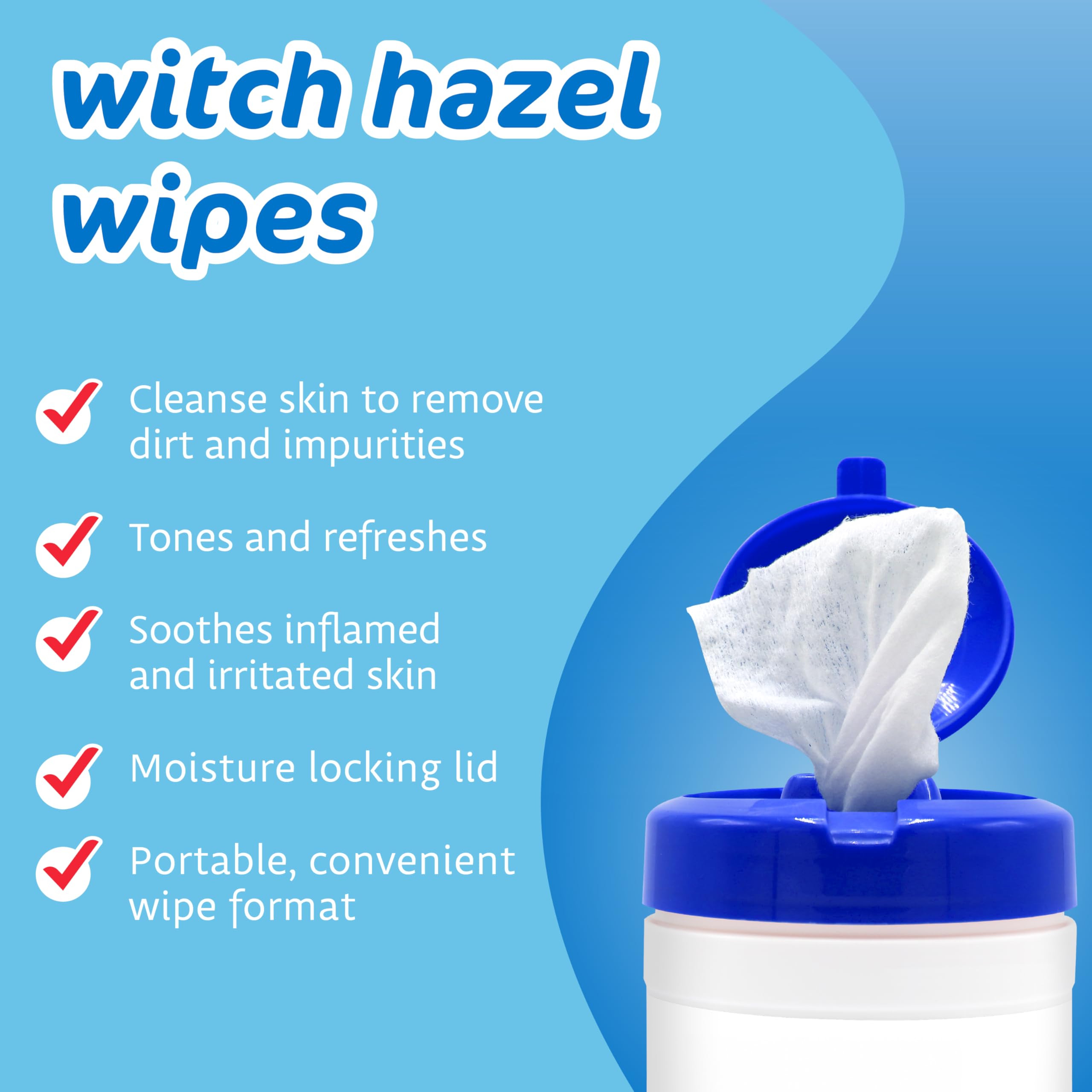 The Pharma-C Witch Hazel Wipes safe-for-sensitive-skin usage illustration