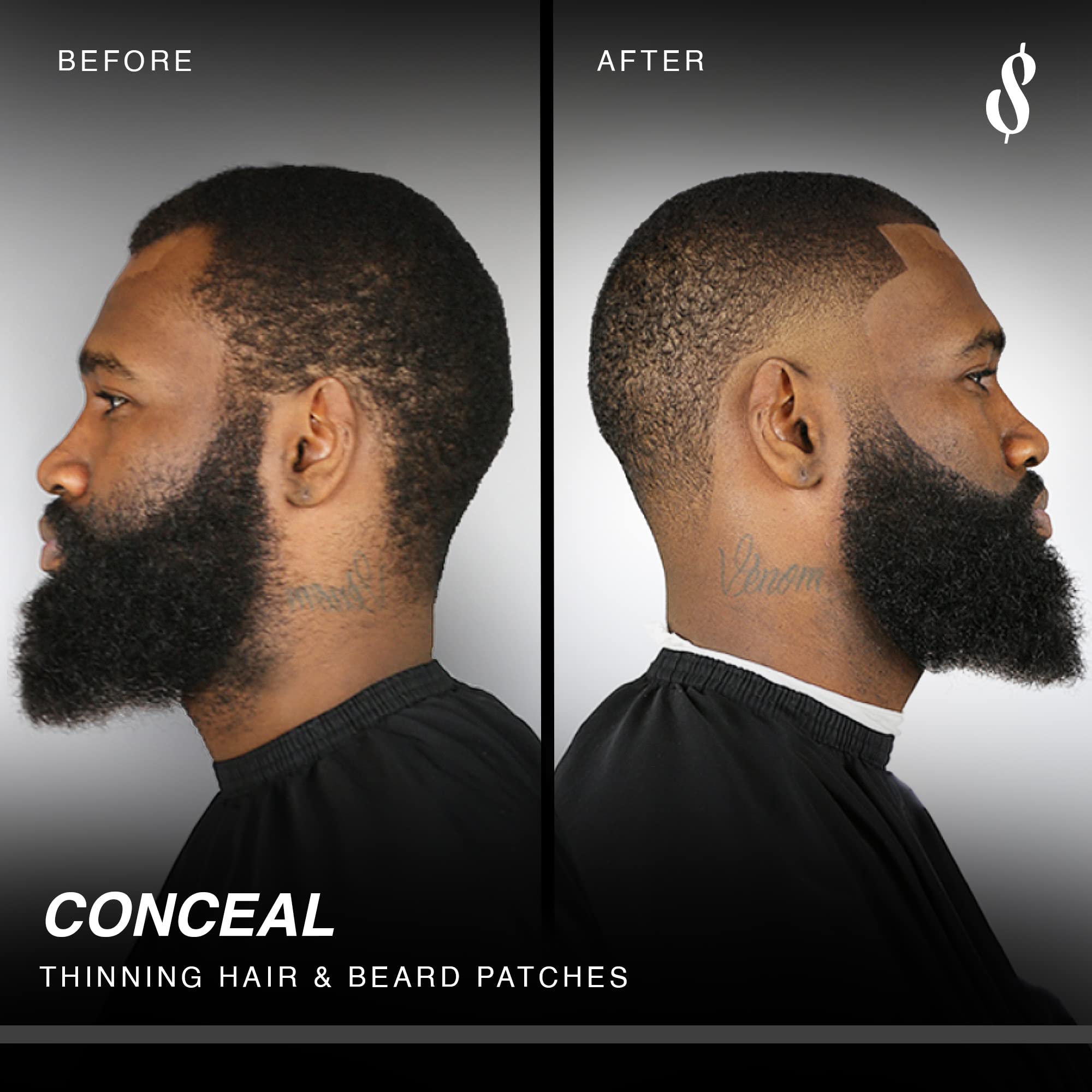Application card aids accurate hairline detailing and styling.