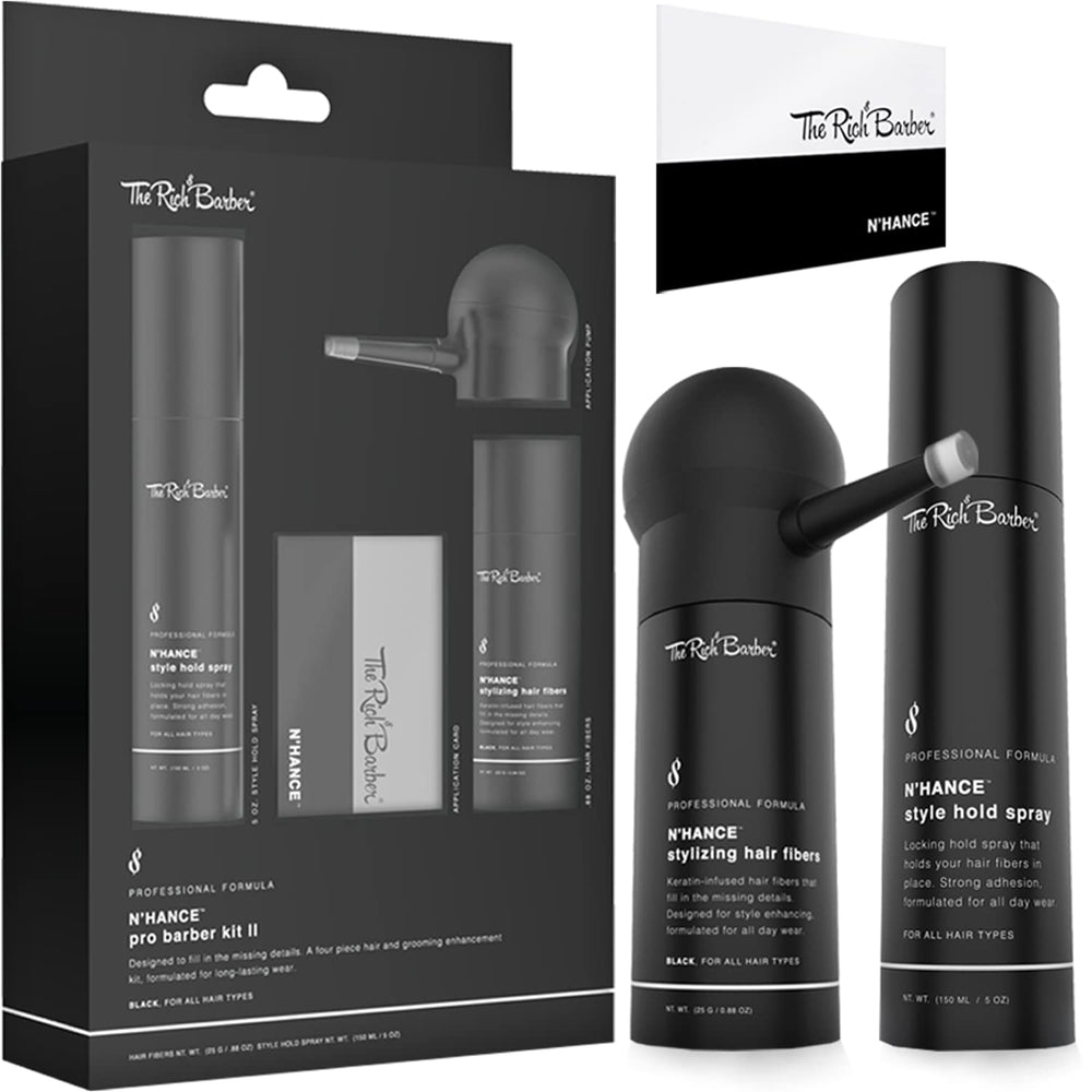 The Rich Barber N'Hance Pro Kit contents for precise styling.