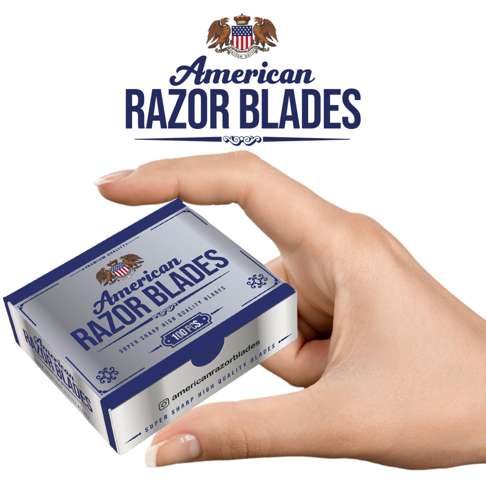 The Shave Factory American Razor Blades detailed beard trim demonstrates precise sideburn work.