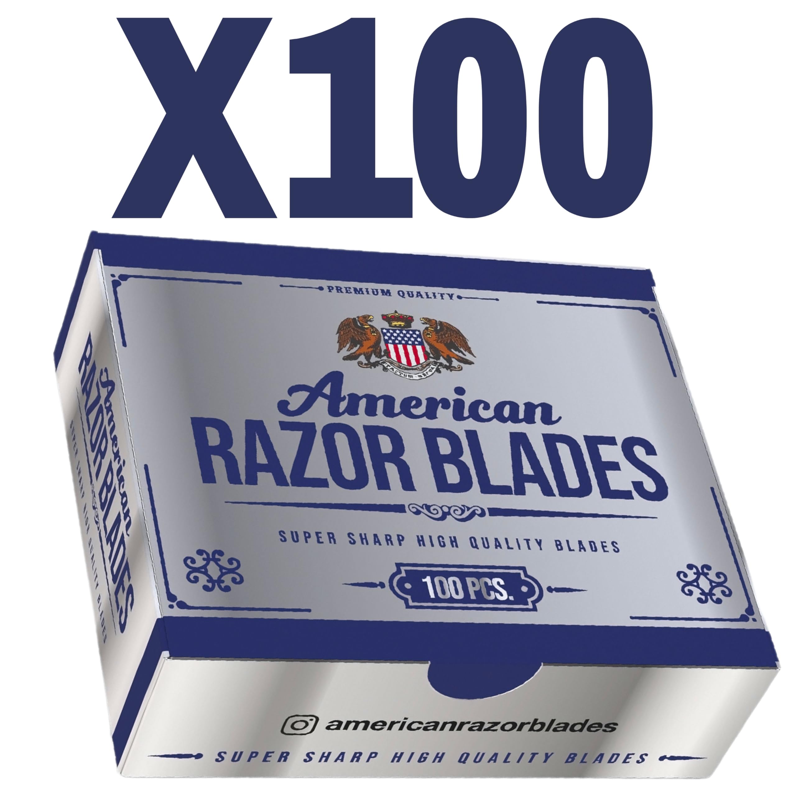 The Shave Factory American Razor Blades durable edge indicates long-term use with minimal blade changes.