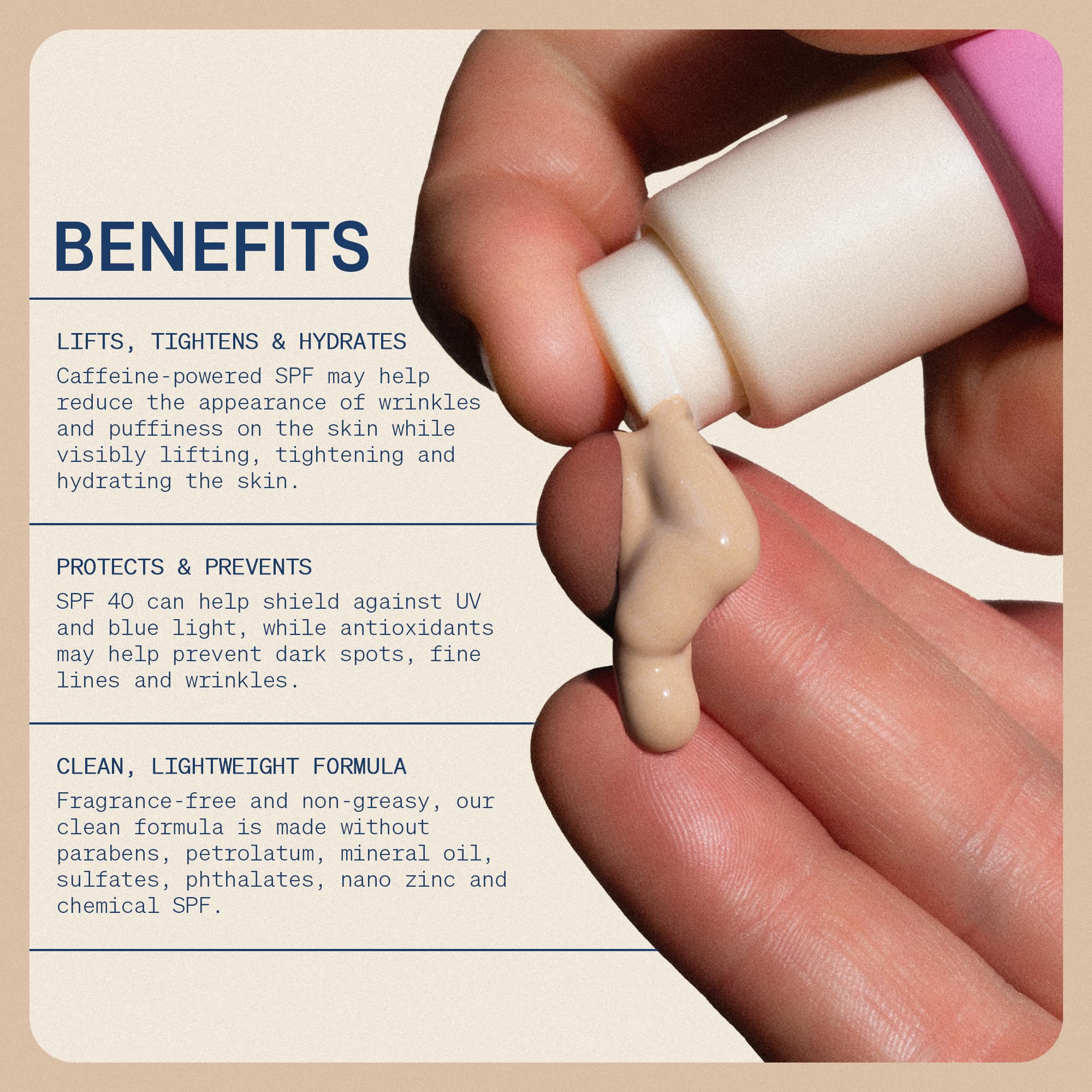 The Skinny Confidential tinted sunscreen subtle tint demonstrates versatile shade matching across complexions.