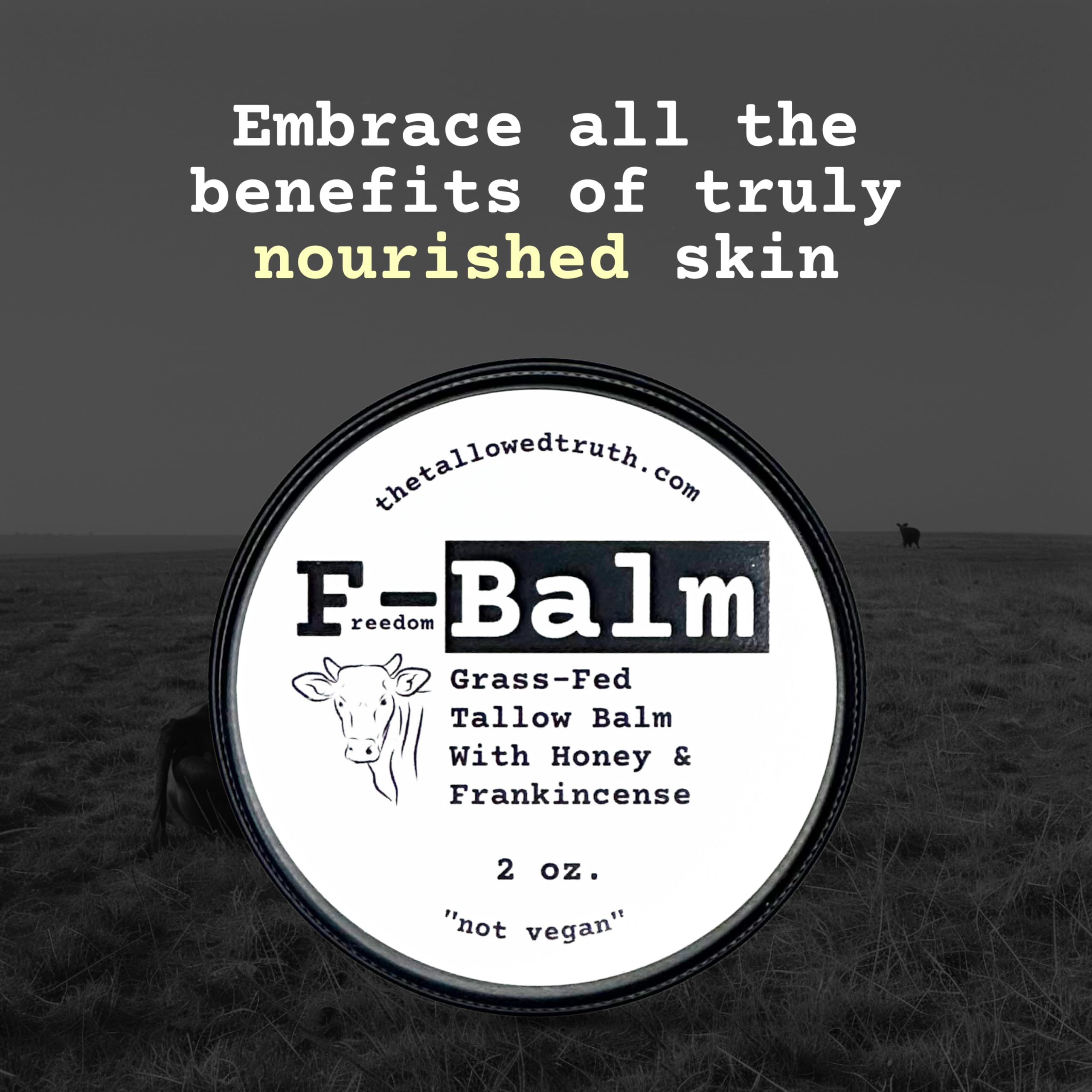 The Tallowed Truth F-Balm lip care closeup