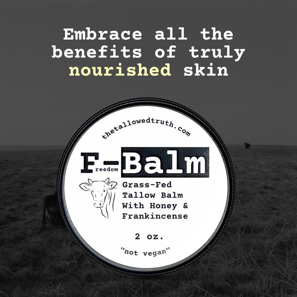 The Tallowed Truth F-Balm lip care closeup
