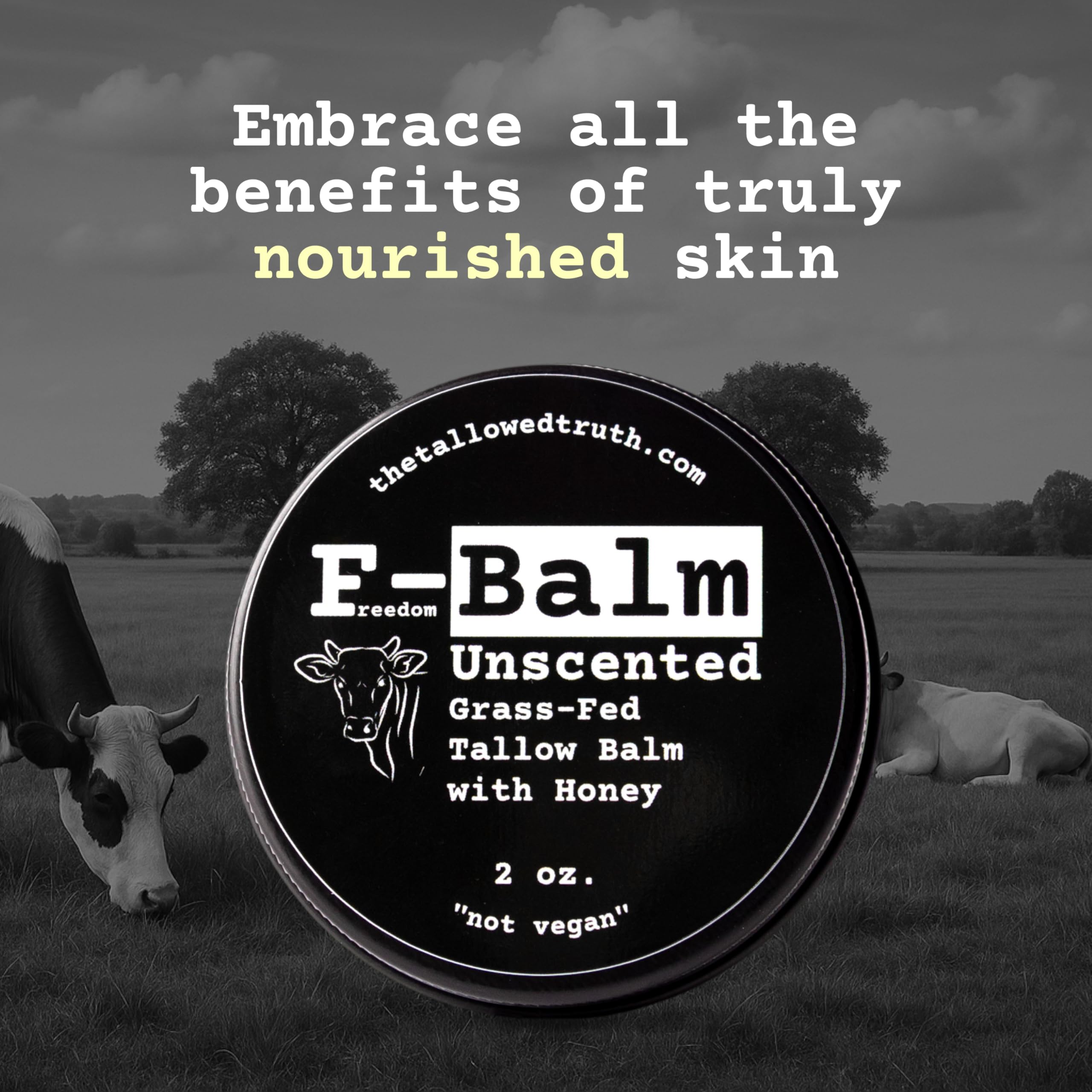 The Tallowed Truth F-Balm reveals subtle honey and beeswax notes.