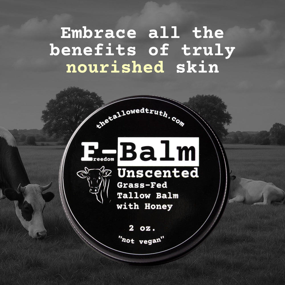 The Tallowed Truth F-Balm reveals subtle honey and beeswax notes.