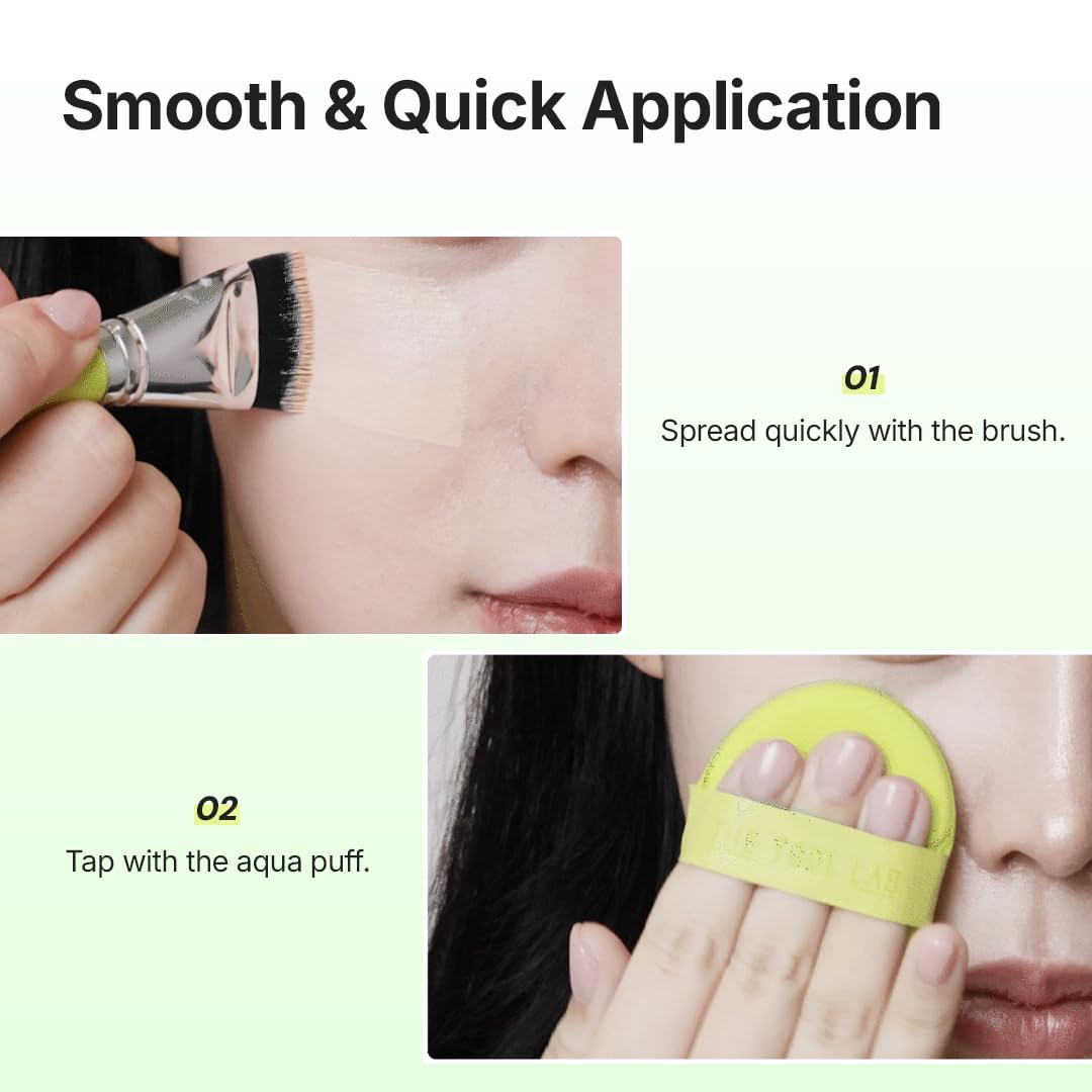 THE TOOL LAB Aqua Fitting Duo versatile coverage for BB cream and concealer use.
