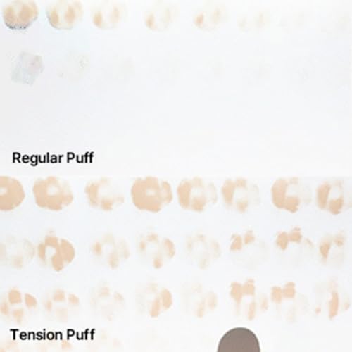 THE TOOL LAB dual-sided glow round puff reduces waste by flipping to the other side