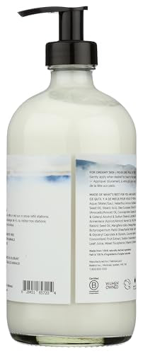 The Unscented Company unscented lotion bottle top view showing smooth texture.