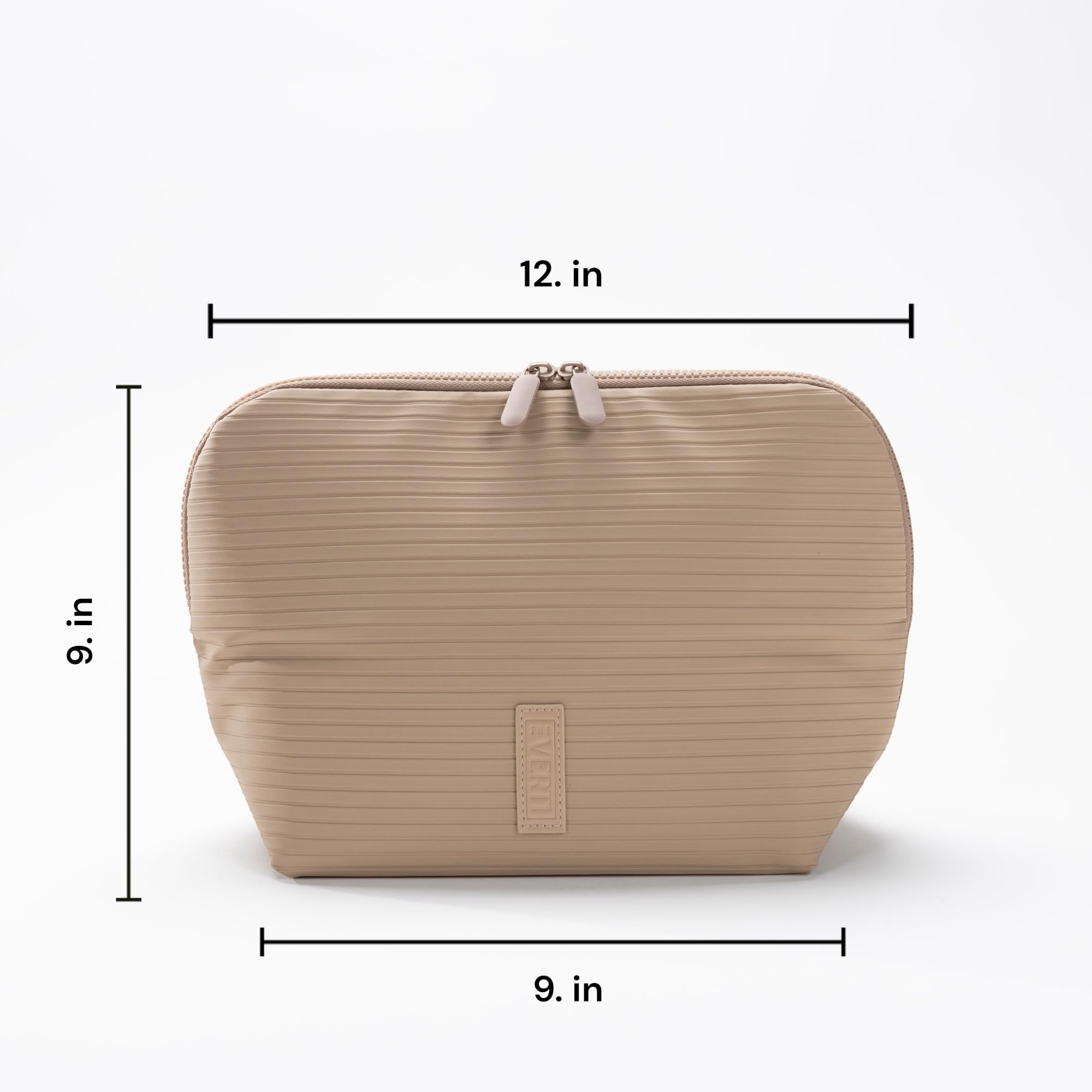 THE VERTI fold-down design opened to reveal contents for quick touch-ups.