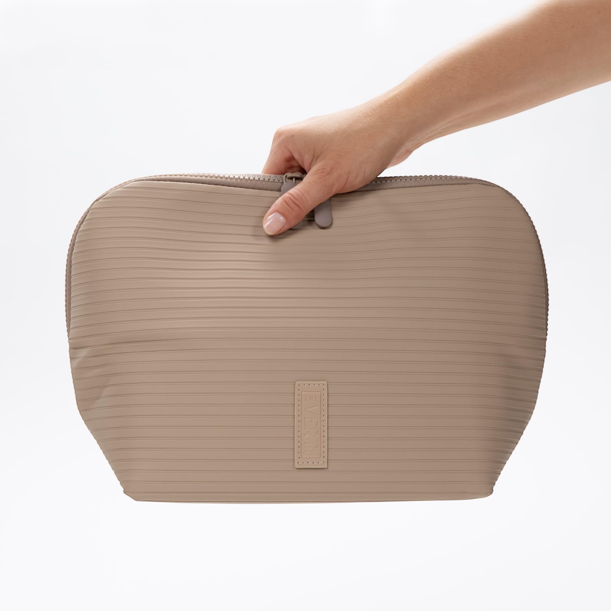 THE VERTI lightweight 8.5oz bag ideal for daily vanity carry.