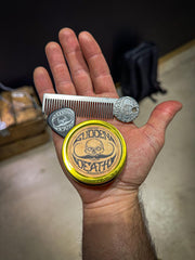 THE VINTAGE GROOMING CO Mustache wax kit for easy daily grooming routines.