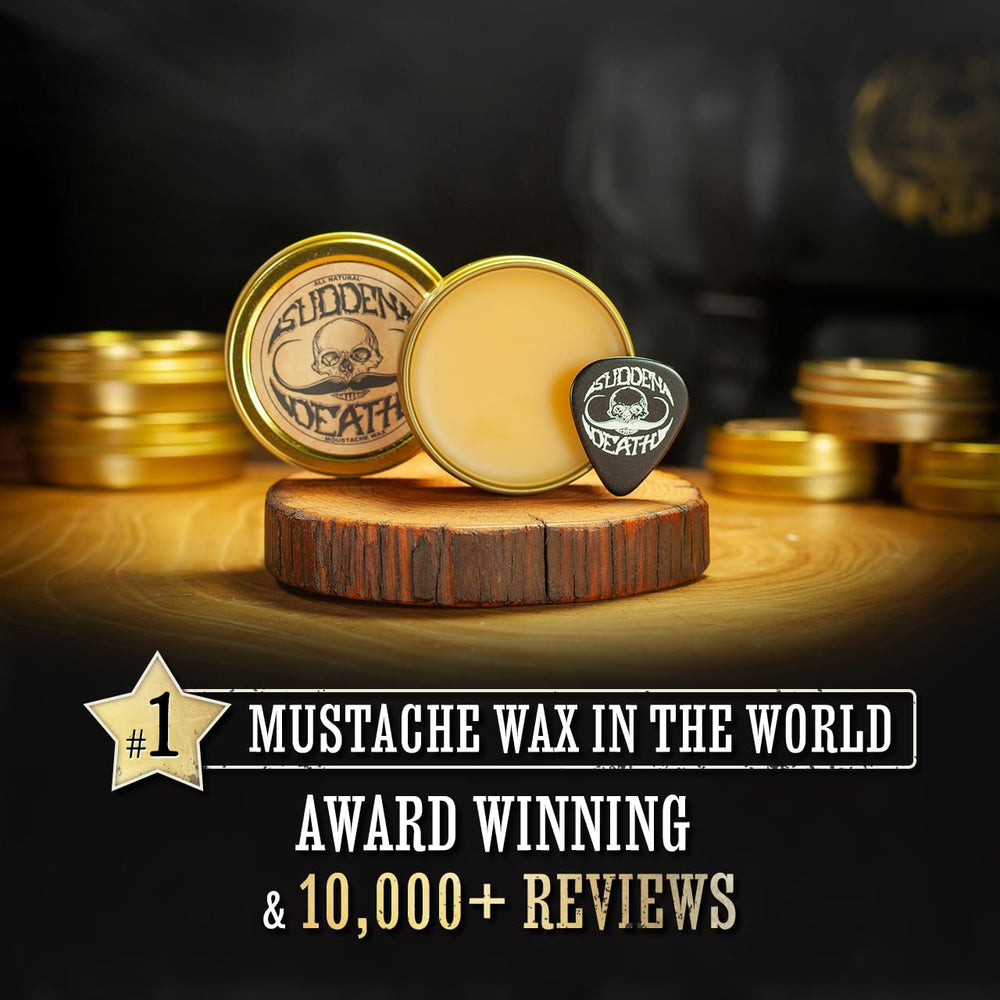 The Vintage Grooming Co Sudden Death wax tested for long-lasting hold.