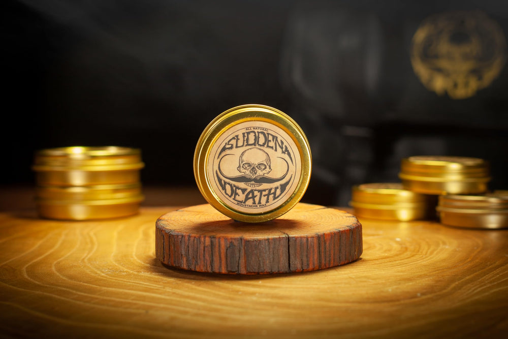 The Vintage Grooming Co Sudden Death travel tin for pocket-ready grooming.