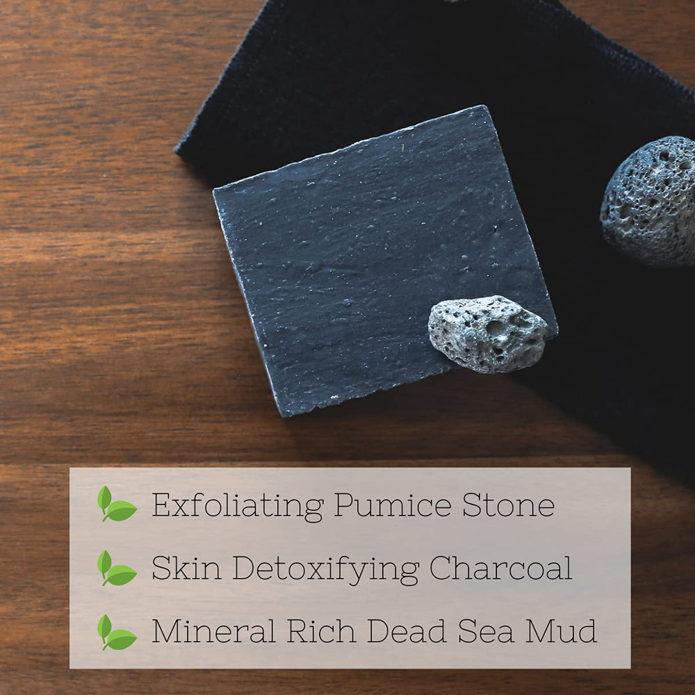 The Yellow Bird Dead Sea Mud Soap Bar creates a rich foamy lather for cleansing.