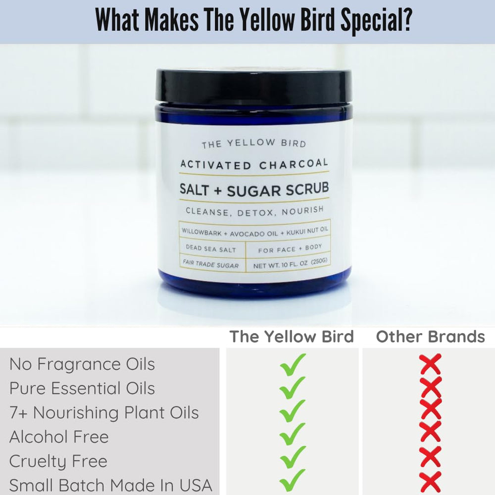 The Yellow Bird Nourishing Oils Blend showcases kukui, almond, and grapeseed hydration