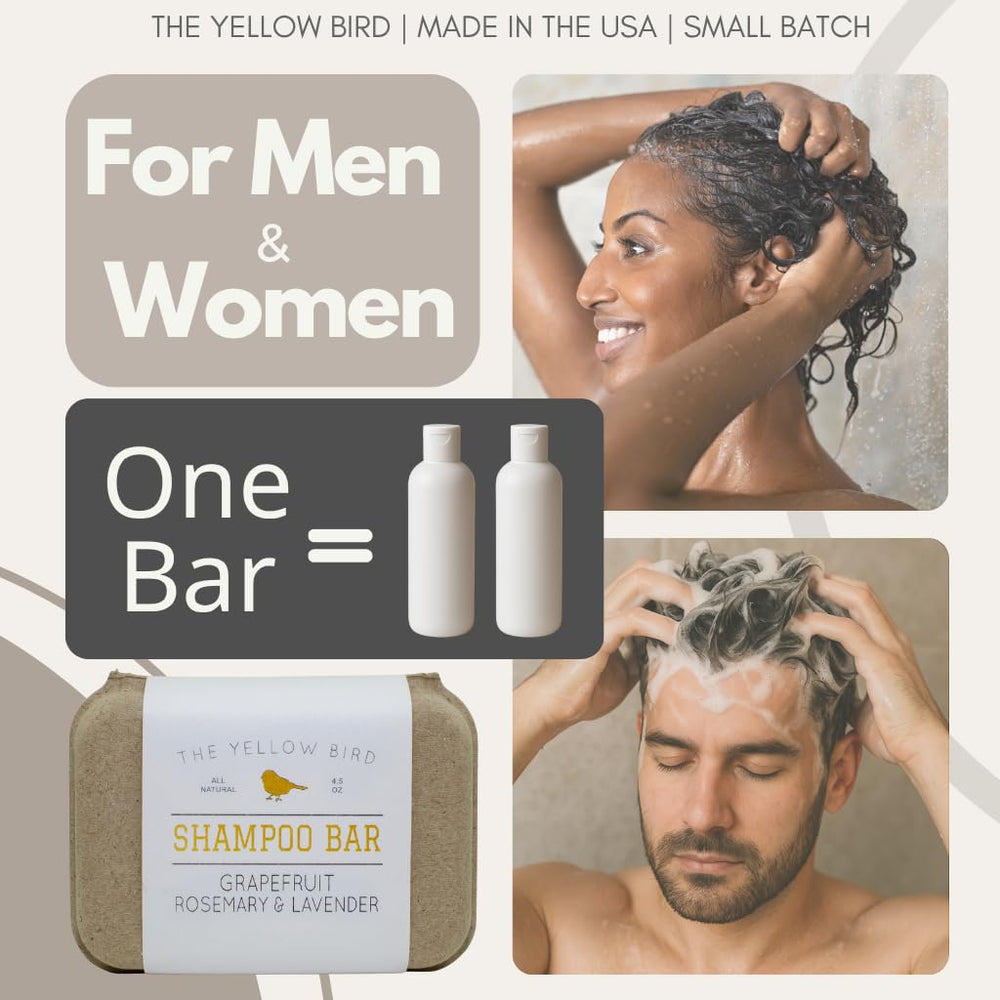 The Yellow Bird kaolin clay bar cleans buildup gently.