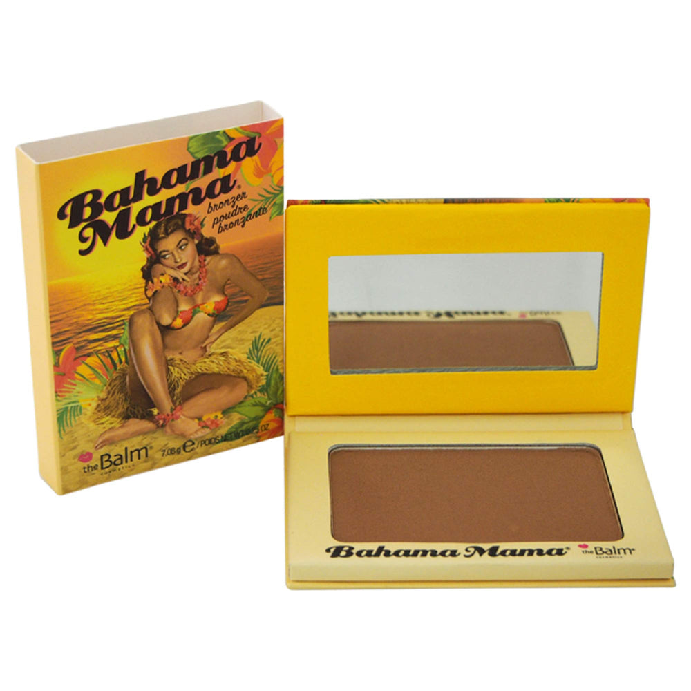 theBalm Bahama Mama bronzer compact shows warm matte finish ideal for natural contour and bronze glow