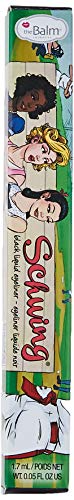 theBalm Schwing matte-black swatch reveals rich color and long-wear potential