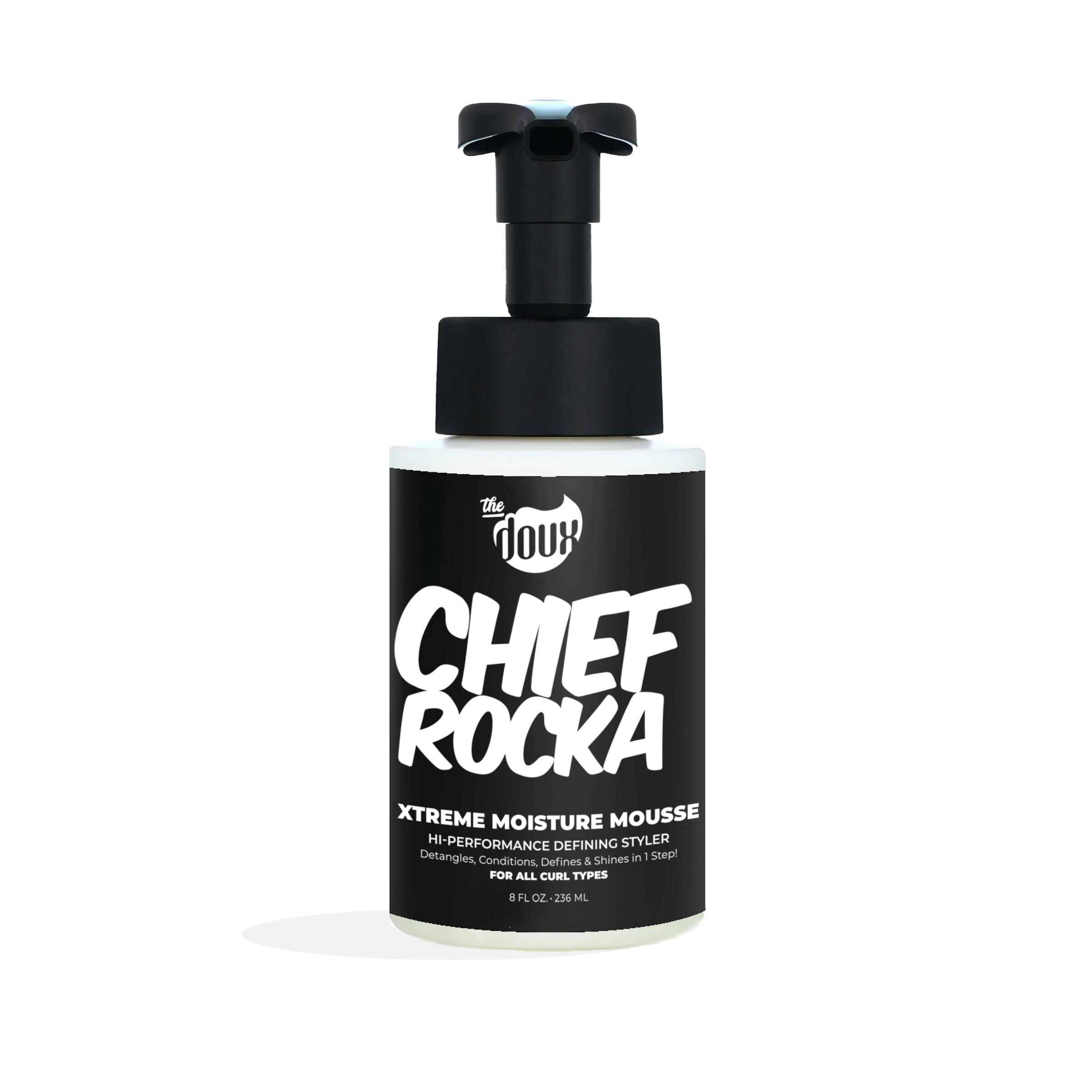 The Doux Chief Rocka: botella de mousse para hidratación intensa de rizos